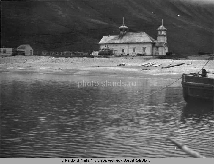 "Неиспользуемая церковь", село Преображенское, остров Медный, 5 августа 1938 года